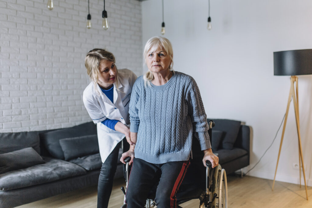 woman-old-age-home-with-wheelchair