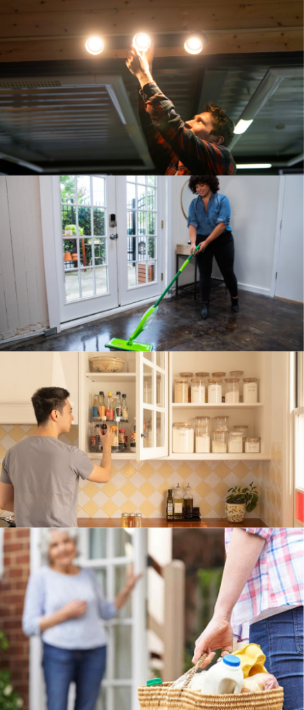 Home modifications for safer aging at home