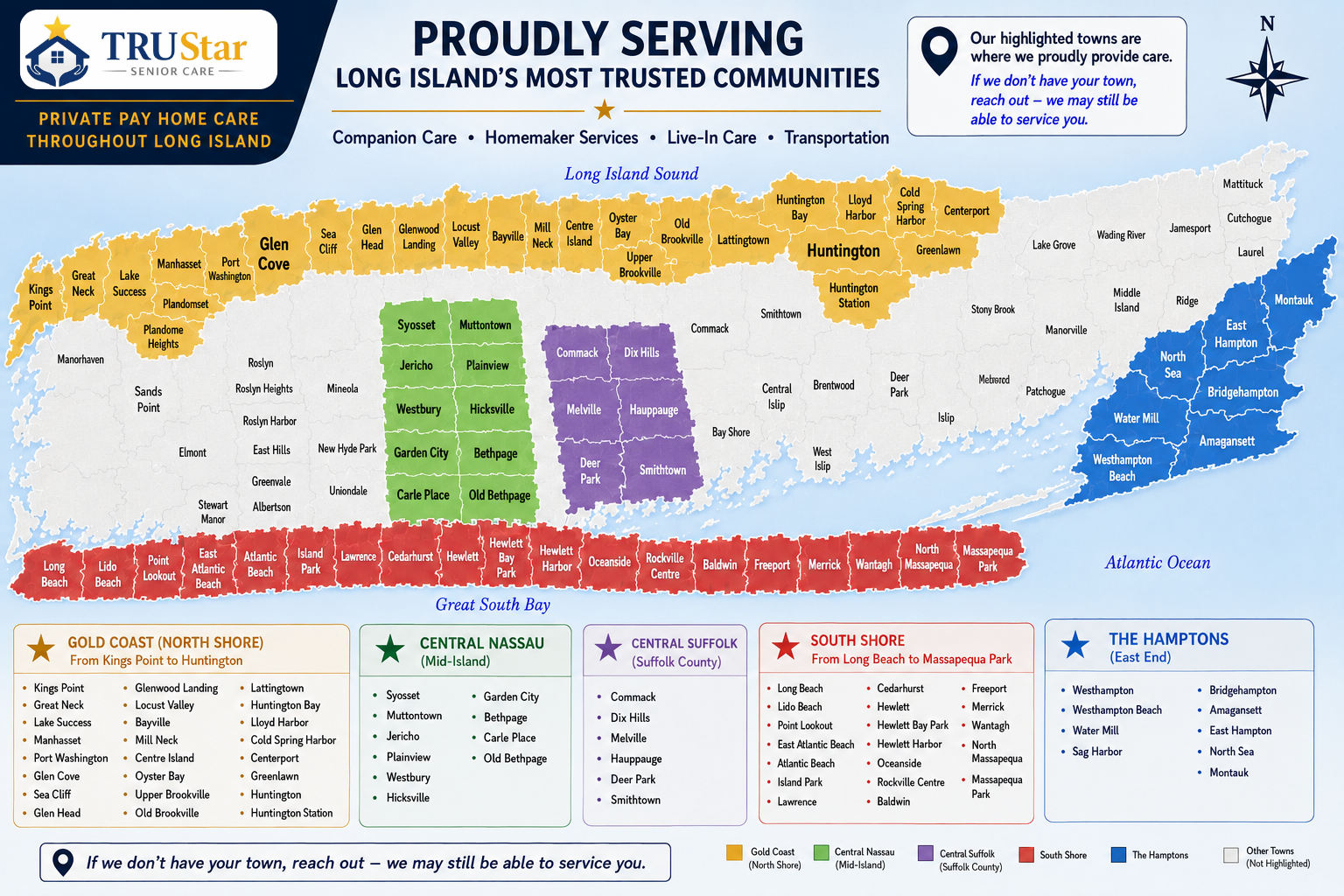 Areas We Serve in Long Island